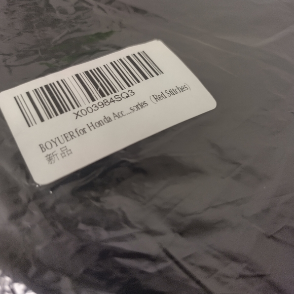 Boyuer Console Rest For Honda Accord Series Black Red Stitching - Picture 9 of 9